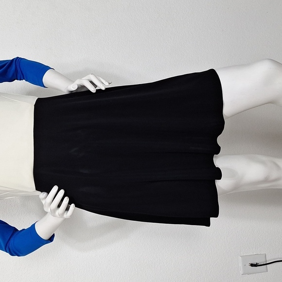 Tibi Multicolor Colorblock 3/4 Sleeves Retro Business Casual Crepe Mini Dress 6 - Picture 4 of 10